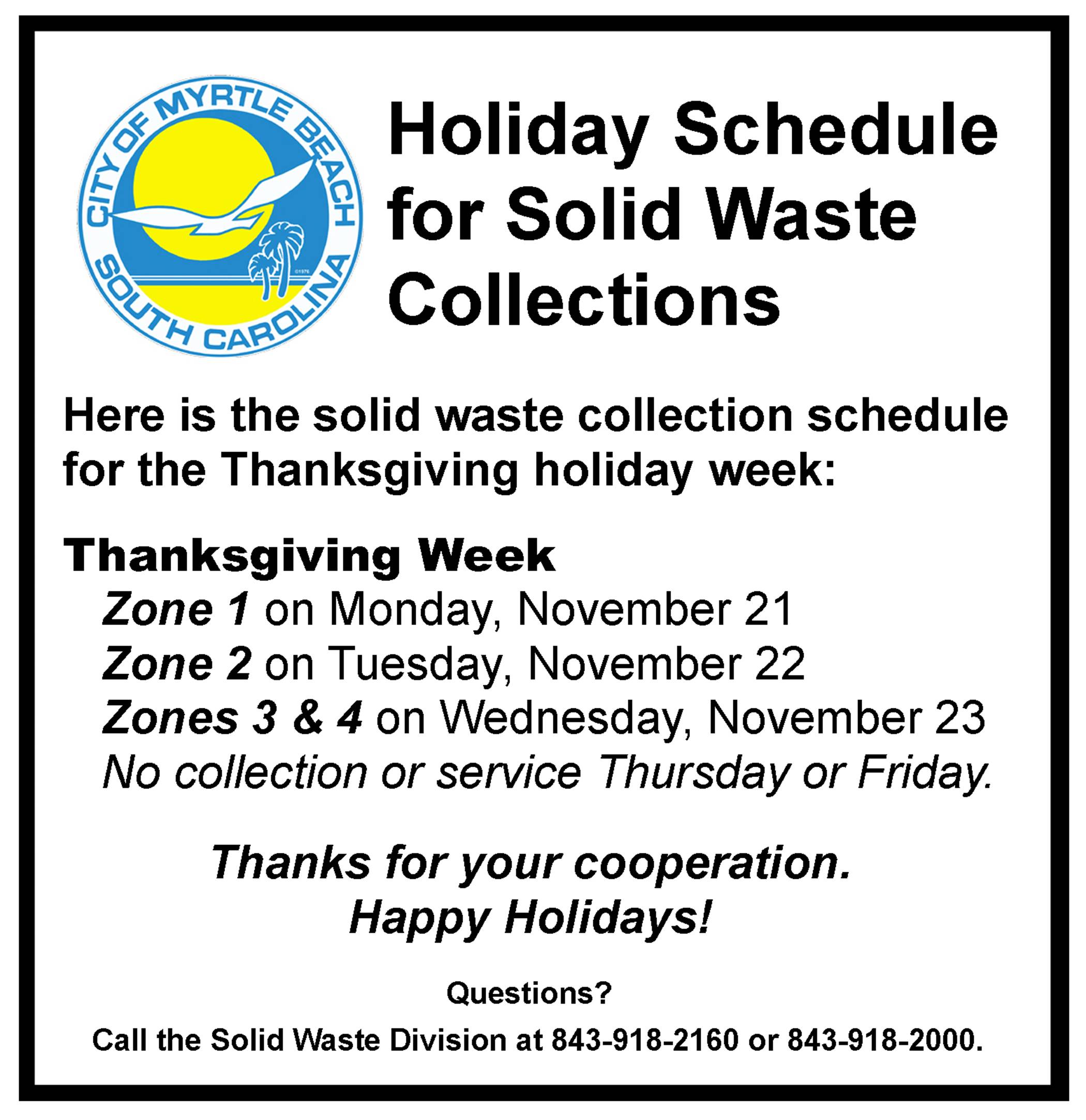 Solid Waste Holiday ad 2022 Thanksgiving only - Copy